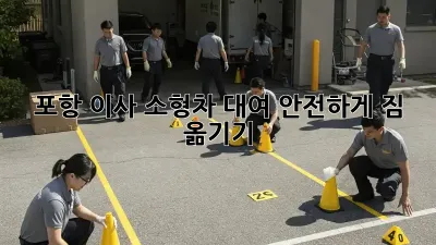 포항 이사 소형차 대여, 안전하게 짐 옮기기!